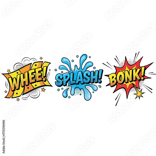 Dynamic Comic Book Sound Effect Word Graphics Collection