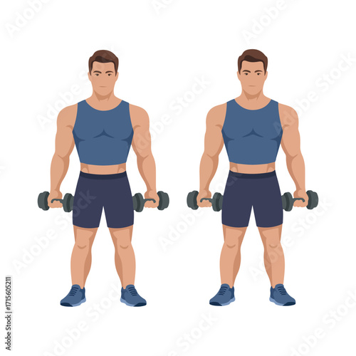 exercise man vector