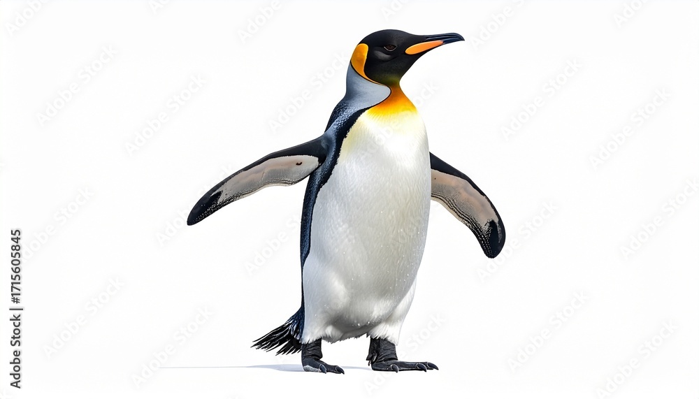 Fototapeta premium penguin on the snow