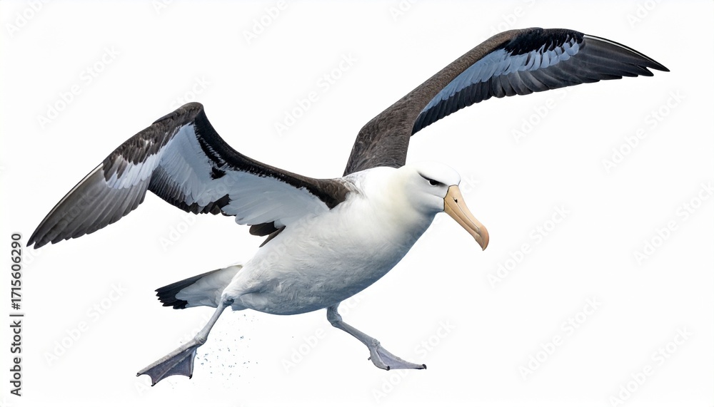 Obraz premium seagull flying over white