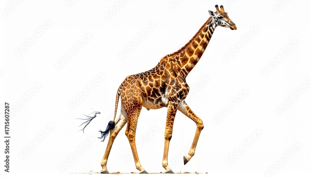 Obraz premium giraffe isolated on white