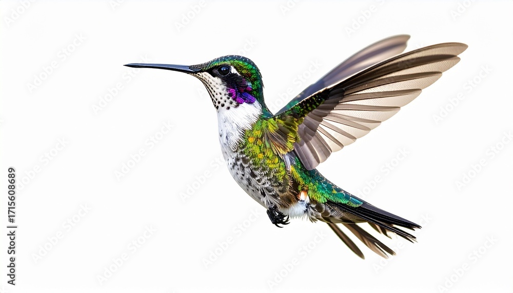 Fototapeta premium hummingbird on a white background
