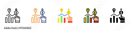 Profit Forecast Icon Multiple Style Collection Set 