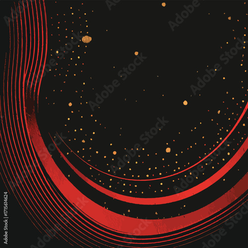 赤と黒のテクスチャード背景、ベクタースタイル、滑らかなグラデーション