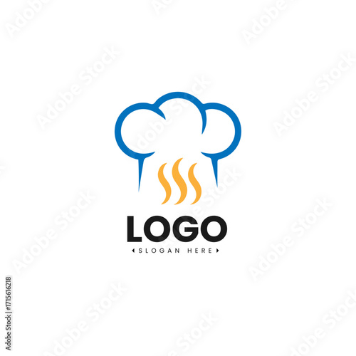 Premium Bakery Brand Logo with Cute Chef Illustration and Chef Hat