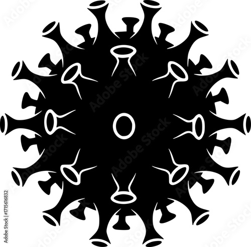 corona virus icon, virus icon vector