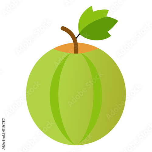 ceylon gooseberry fruit on white background