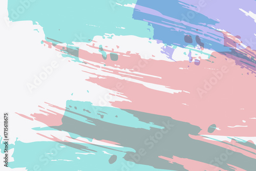 Soft Pastel Light pink and blue pastel watercolor Abstract background Vector 05