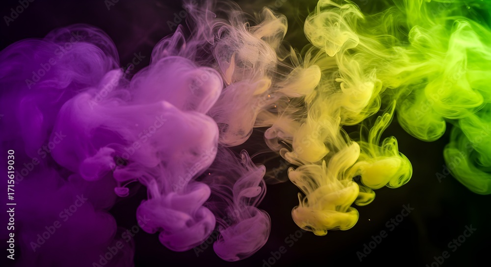 Fototapeta premium Colorful ink dispersion