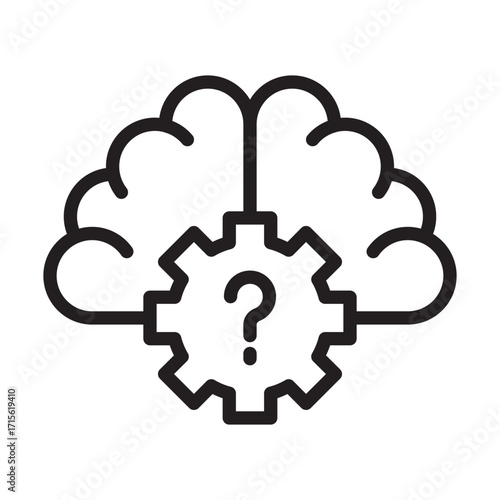 Discover Insights with Cognitive AI Analysis Editable Stroke Icon