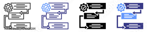 prioritization icon set multiple style