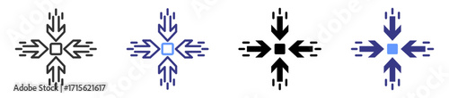 alignment icon set multiple style