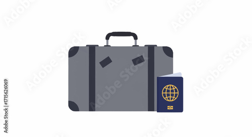 Travel Essentials Suitcase and Passport for Your Next Adventure