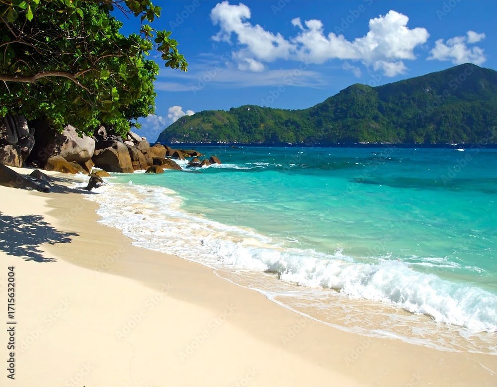 Fototapeta premium Tropical Paradise Beach Scenery