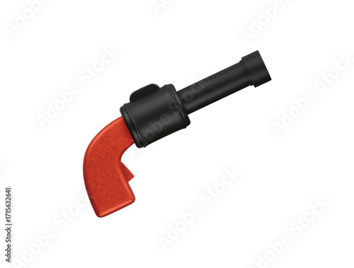 pit stop pistol icon 3d illustration render