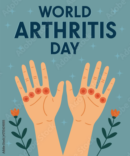 World Arthritis Day Joint Pain Awareness Health Poster Design