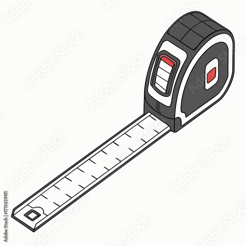 Illustration of a tape measure