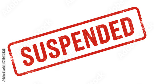 Distressed Red Ink Rectangle Suspended Stamp Sign Shape Icon Element