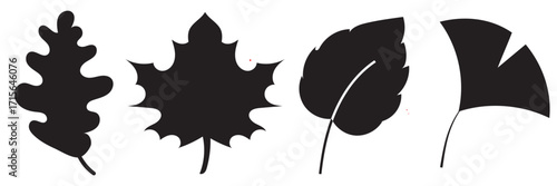 Autumn leaves icon.   isolated on white background. vector illustration. EPS 10