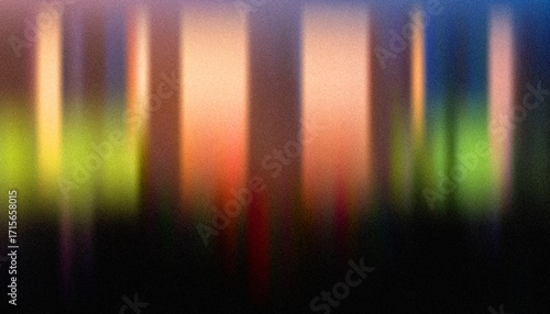 Abstract blurred vertical light streaks, textured with subtle noise, creating a dreamy, atmospheric, and slightly melancholic mood; perfect for backgrounds or overlay effects.