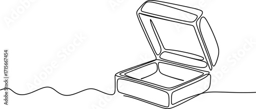 Open treasure chest sketch unveiling hidden secrets mysterious gifts and opportunities unboxing surprise discovery vector