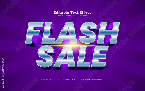 flash sale editable text effect