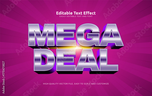 mega deal editable text effect