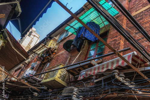 Photography The traditional shopping complex Tianzifang in the French Concession neighborhood in Shanghai, China