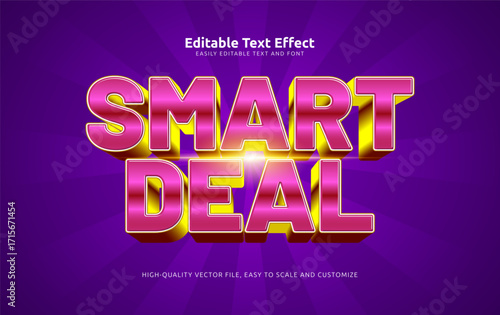 smart deal editable text effect