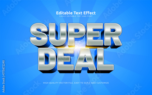 super deal editable text effect