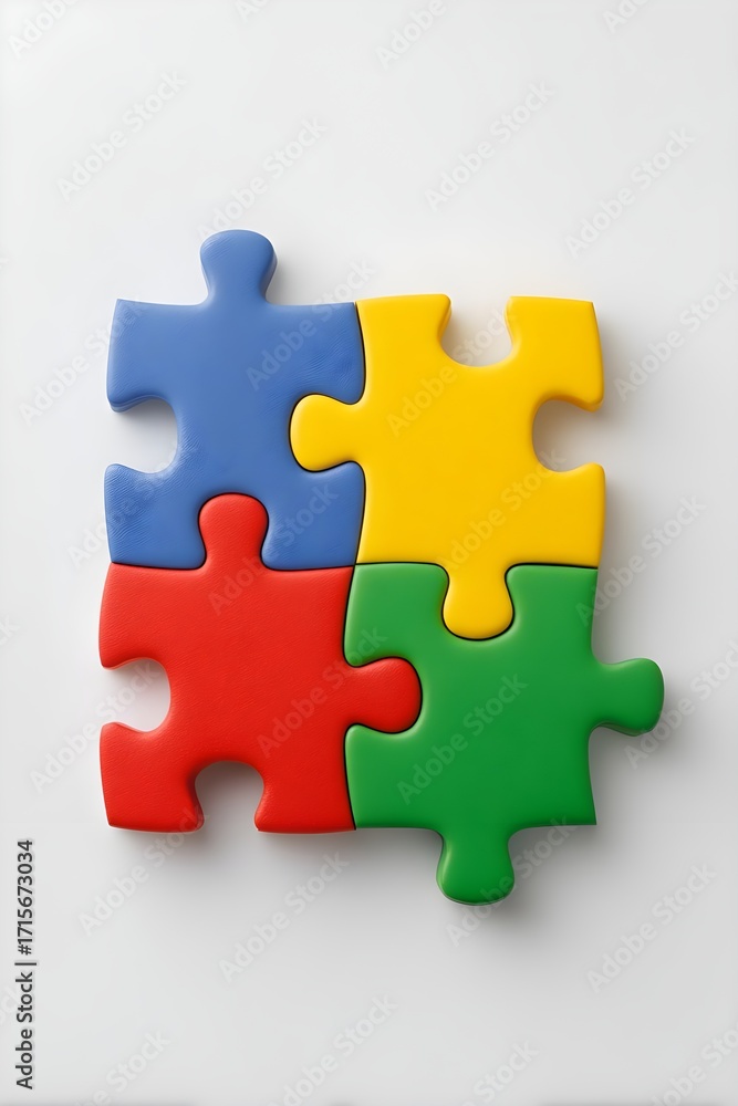 Obraz premium puzzle business concept with puzzle, implement, connect