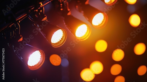Stage Lights Illumination: Concert, Show, Event, Spotlight,  Performance, 