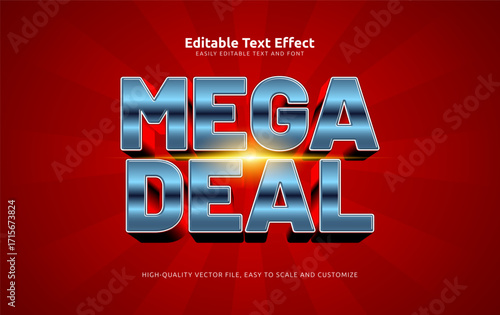 mega deal editable text effect