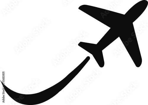 Airplane icon . Flight transport symbol. Airplane icon vector. Travel flat illustration. Travel symbol. Vector EPS 10,airplane icon. Aircrafts Silhouette,Plane airport icon