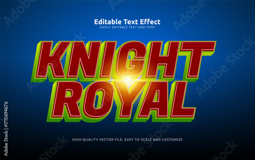 knight royal editable text effect