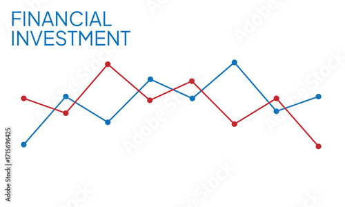 Business stock market investment graph growth technology background. chart economy forex finance increase rise. vector illustration fantastic hi-tech design. Financial Investment.