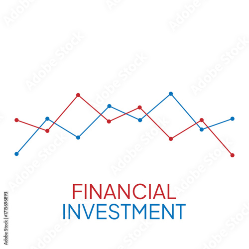 Business stock market investment graph growth technology background. chart economy forex finance increase rise. vector illustration fantastic hi-tech design. Financial Investment.