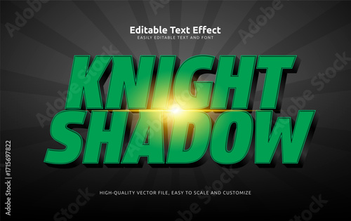 knight shadow editable text effect