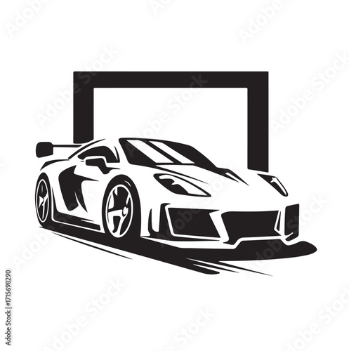 supercar logo, racing logo,