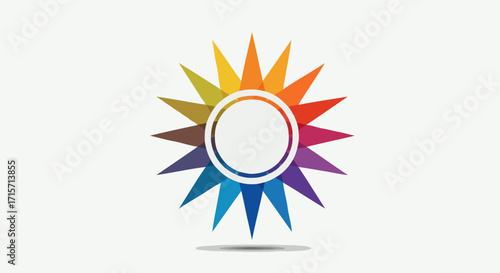 Colorful Starburst Logo Design A Vibrant Symbol of Energy and Creativity