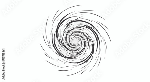 Dynamic abstract spiral vortex graphic design element conveying motion and energy, ideal for modern digital backgrounds and creative projects