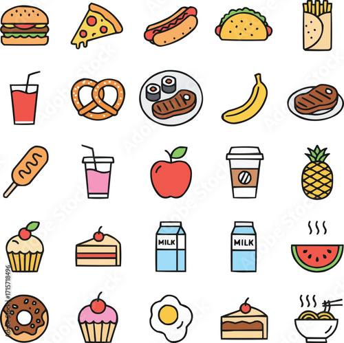 Street Food Icons