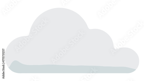 A fluffy white cloud drifts serenely across a soft blue sky, creating a picturesque scene of natural beauty and tranquility, perfect for evoking a sense of peace and calm