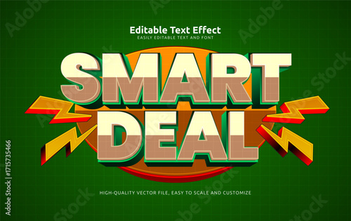smart deal editable text effect