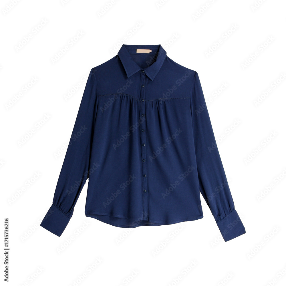 Fototapeta premium Chemisier bleu à manche longues