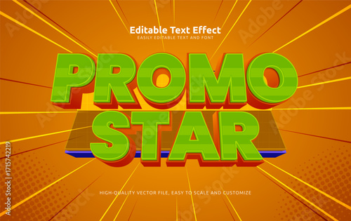 promo star editable text effect