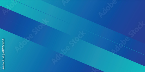 Modern aesthetic blue banner design template with lines gradient. Vector, 2023.Eps 10