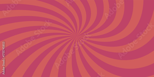 Abstract background with retro starlight rays. Salmon pink sun rays background, sunrise light striped texture background