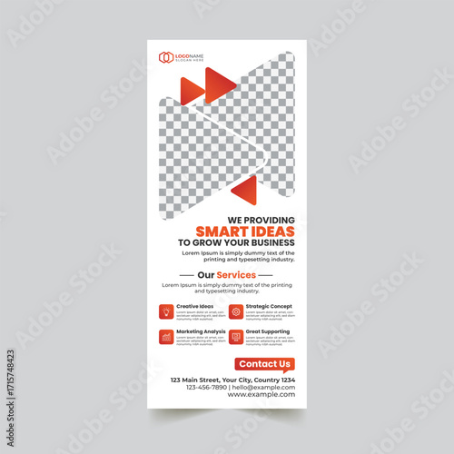 Creative Modern Corporate Business Rollup Banner Template