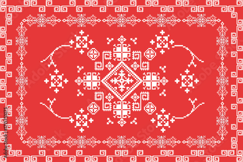 Heritage in Red pattern seamless